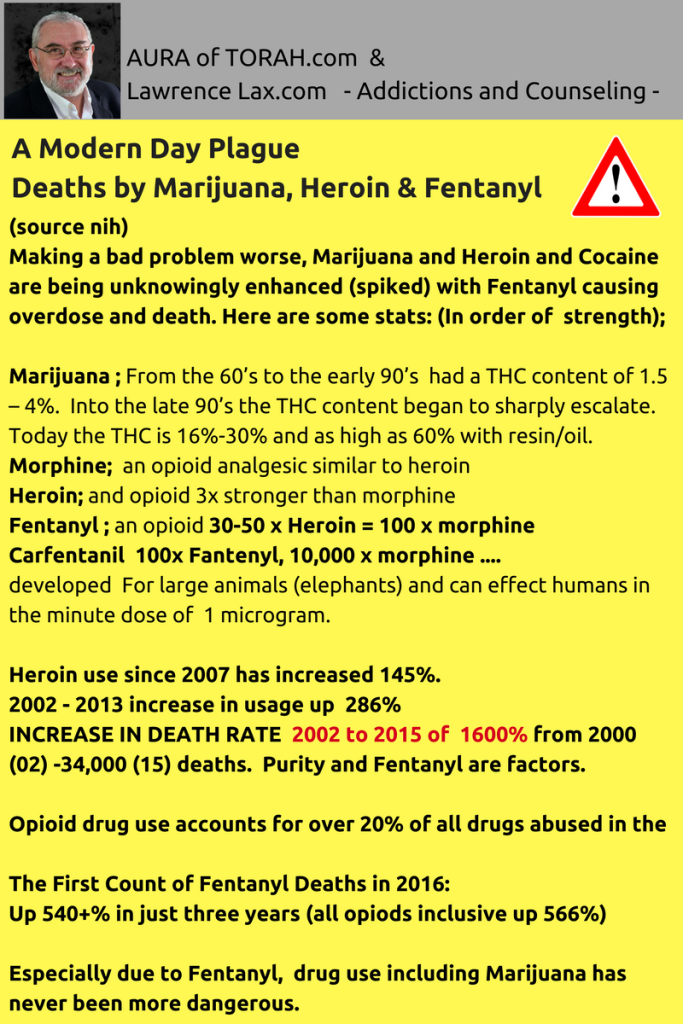 A Modern Day Plague; Deaths by Marijuana, Heroin & Fentanyl